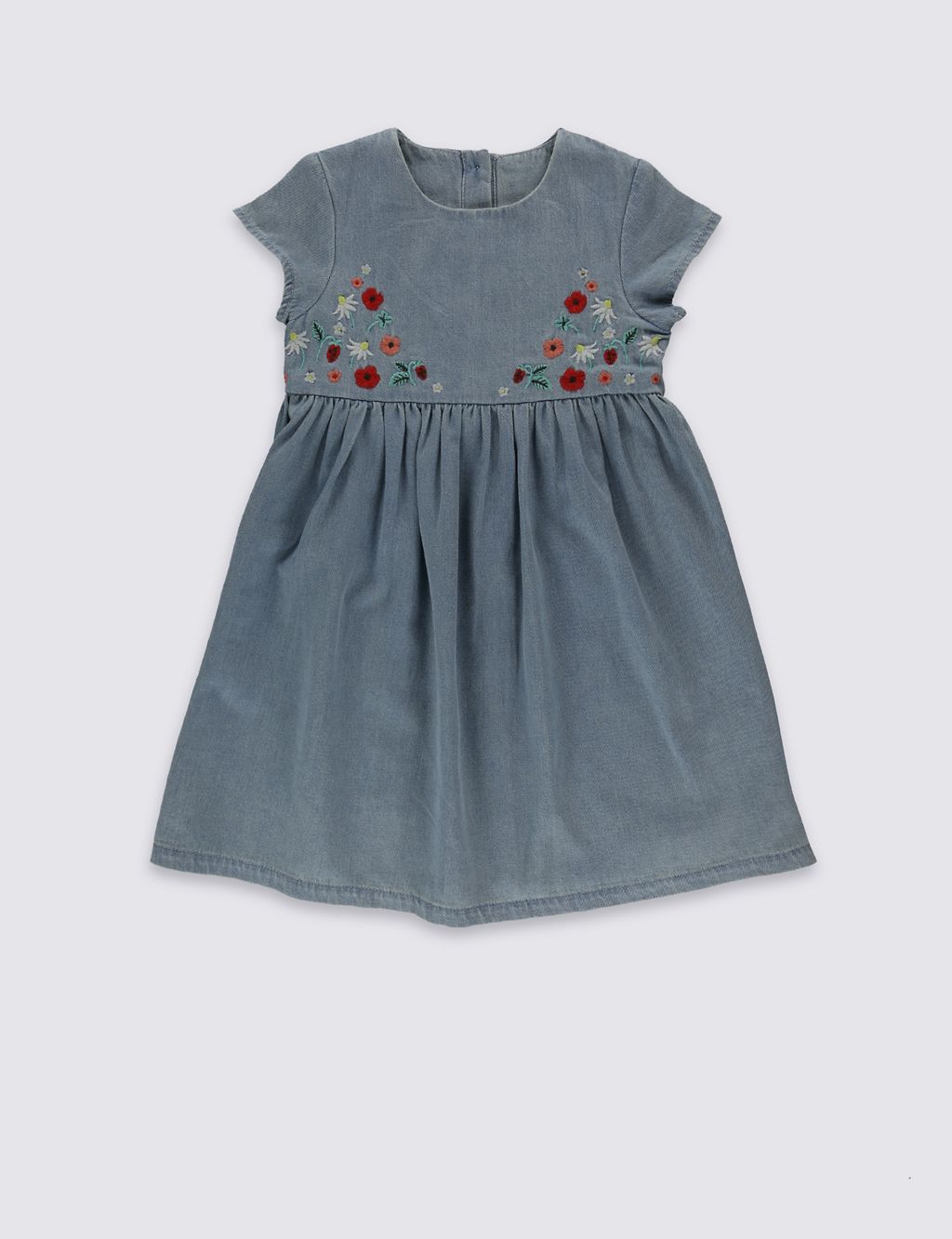 2 Piece Denim Dress with Tights 1 of 6