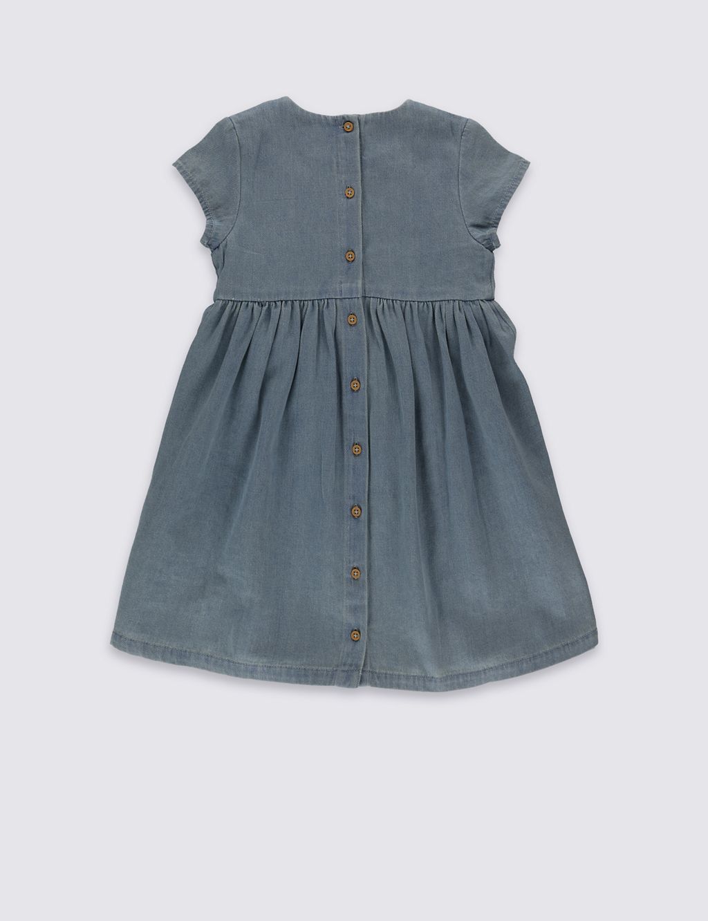 2 Piece Denim Dress with Tights 2 of 6