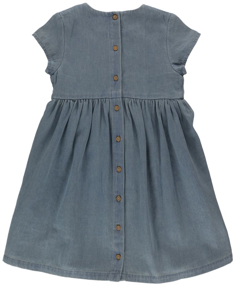2 Piece Denim Dress with Tights 6 of 6