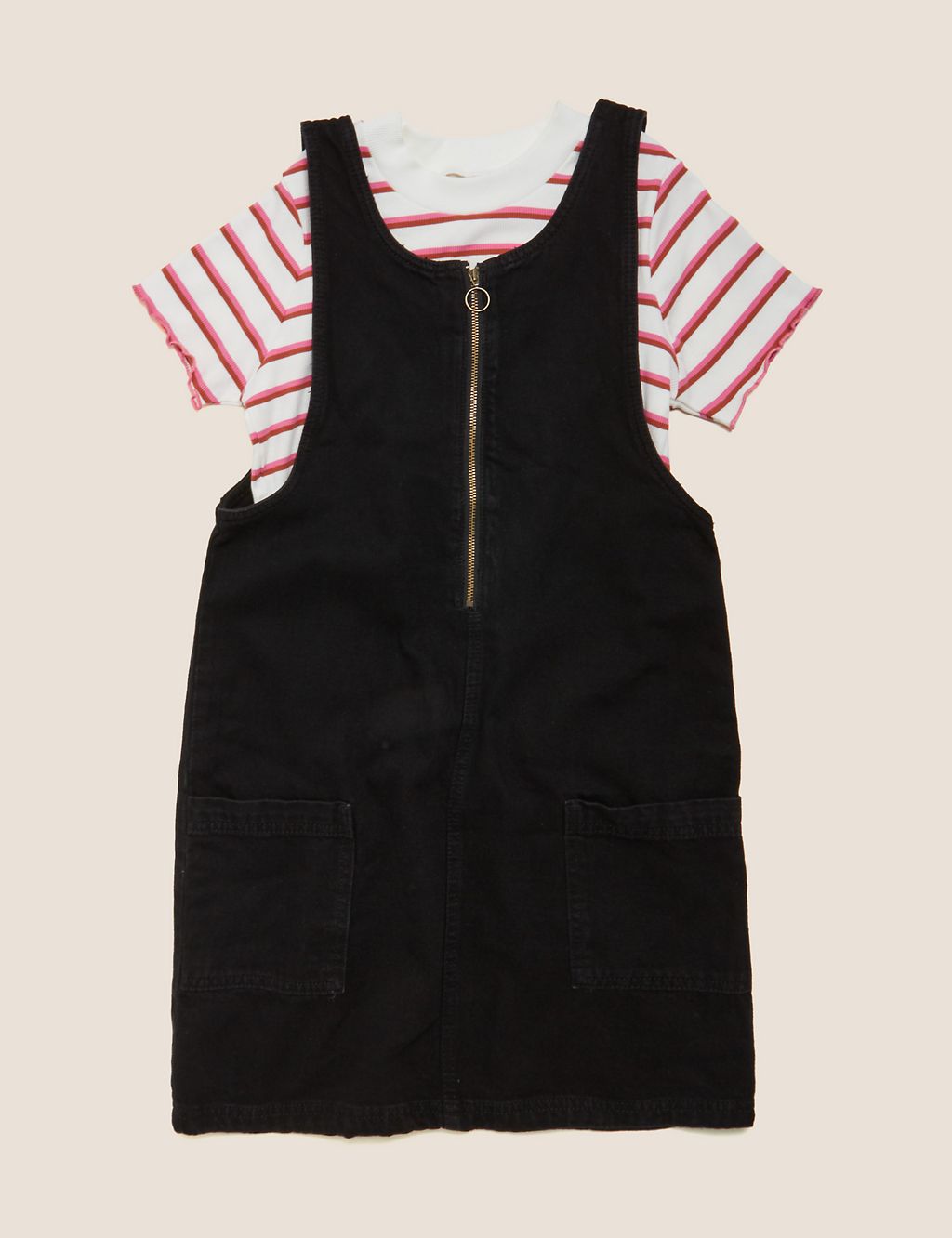 2 Piece Denim Pinafore Outfit (6-16 Yrs) 1 of 4