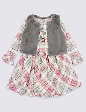 2 Piece Dress with Gilet Outfit (3 Months - 6 Years) Image 2 of 4