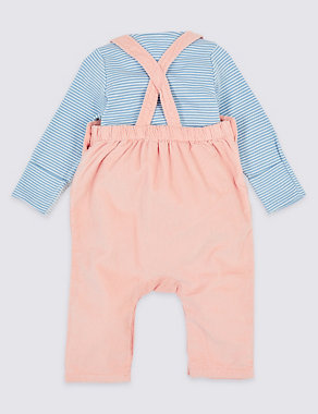 2 Piece Dungarees & Bodysuit Outfit Image 2 of 6