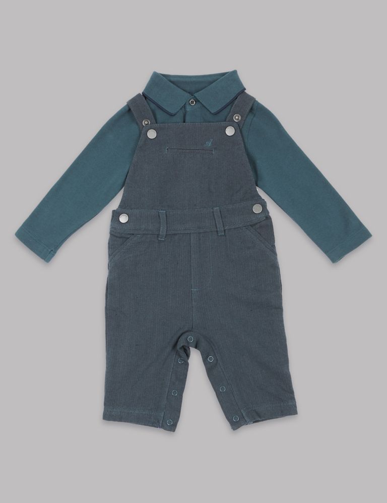 2 Piece Dungarees & Bodysuit Outfit 1 of 8
