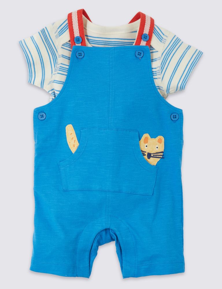 2 Piece Dungarees with Bodysuit Outfit 1 of 5