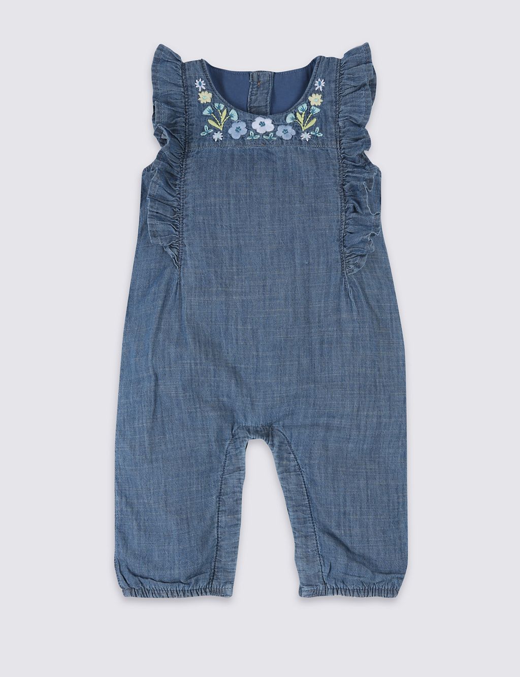 2 Piece Embroidered Dungarees & Bodysuit Outfit 2 of 5