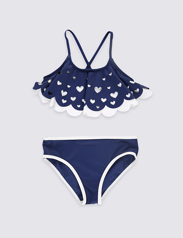 2 Piece Frill Bikini Outfit with Lycra® Xtra Life™ (5-14 Years) Image 1 of 2