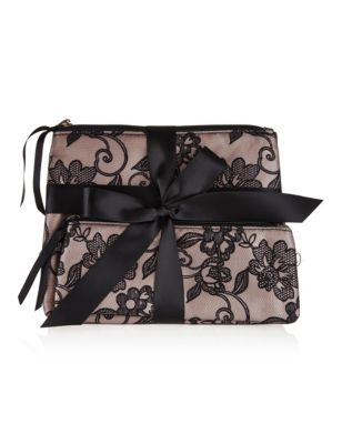 2 Piece Lace Cosmetic Bag Set Image 1 of 1
