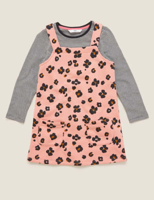 leopard print pinny dress