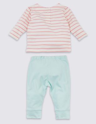 2 Piece Organic Cotton Top & Bottom Outfit Image 2 of 5