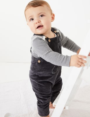 H and m outlet baby dungarees