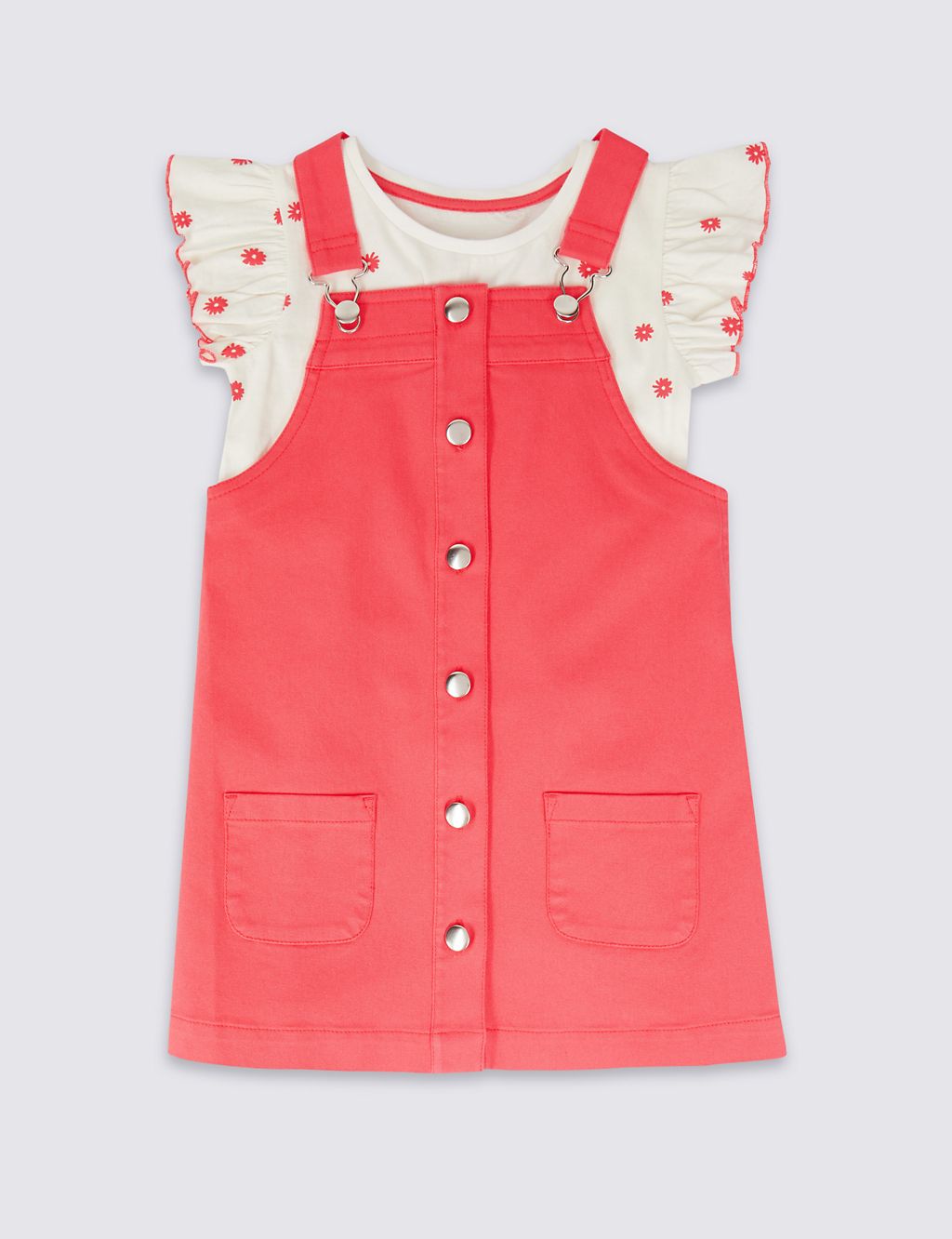 2 Piece Pinafore & Top Outfit (3 Months - 7 Years) 1 of 4