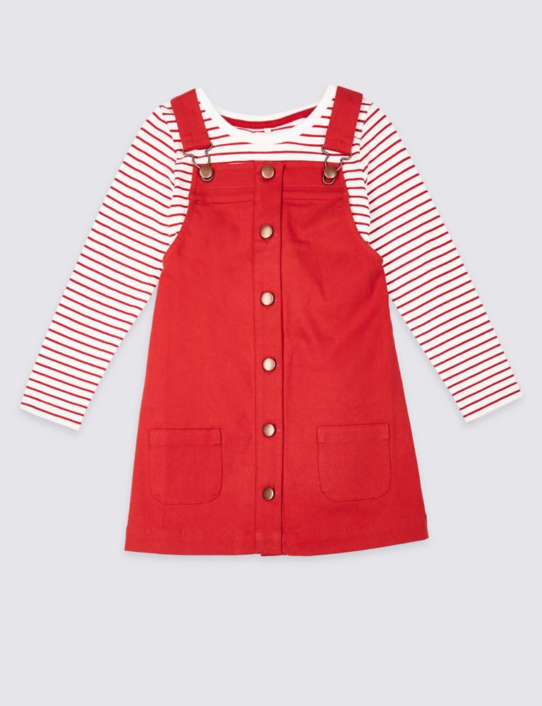 2 Piece Pinny & T-Shirt Outfit (3 Months - 7 Years) 2 of 3