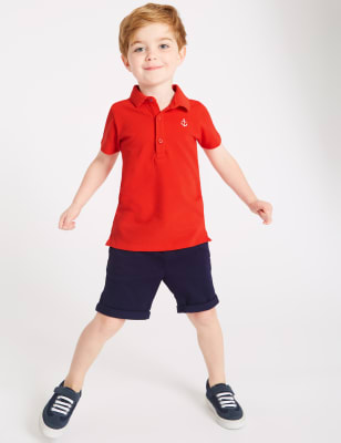 polo and shorts outfit