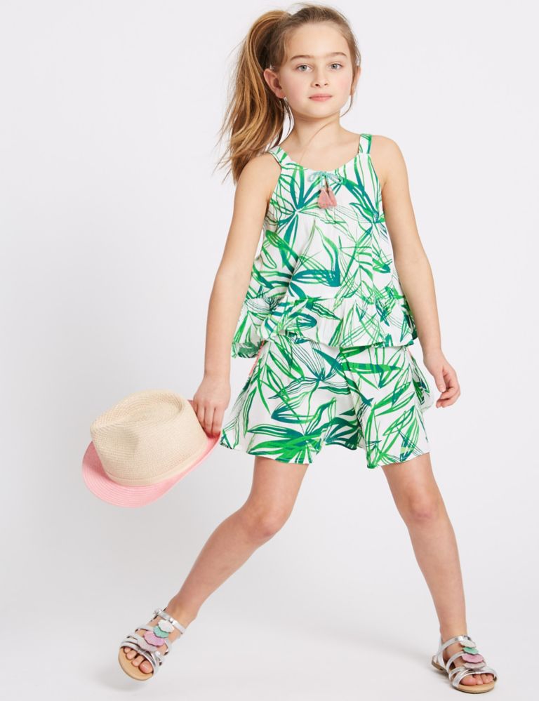 2 Piece Printed Top & Shorts Outfit (3-16 Years) 1 of 4