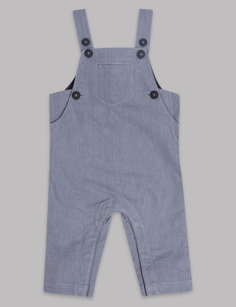 2 Piece Pure Cotton Bodysuit & Dungarees Outfit 3 of 7