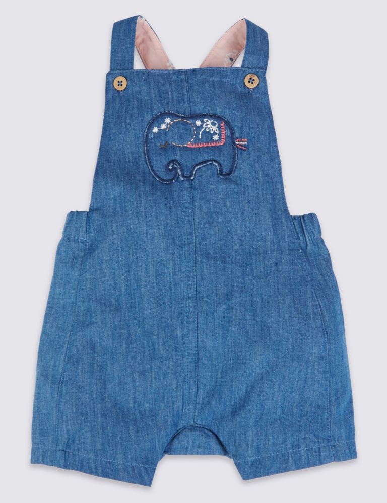 2 Piece Pure Cotton Dungarees & Bodysuit Outfit 3 of 5