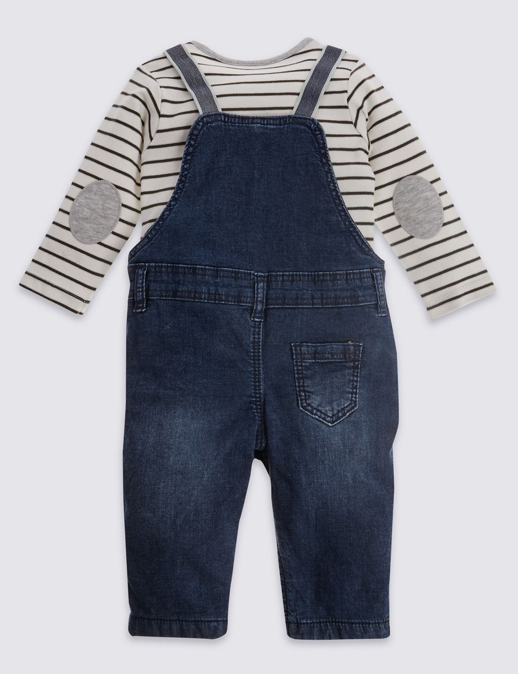 2 Piece Pure Cotton Dungarees 1 of 6