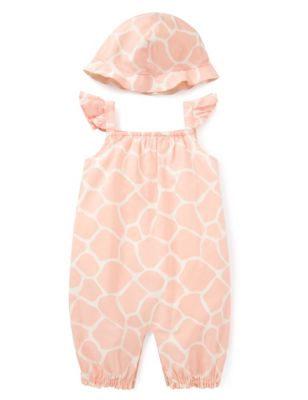 2 Piece Pure Cotton Onesie with Hat Image 2 of 3
