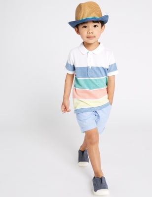 polo and shorts outfit