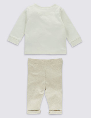 2 Piece Pure Cotton Top & Bottom Outfit Image 2 of 5