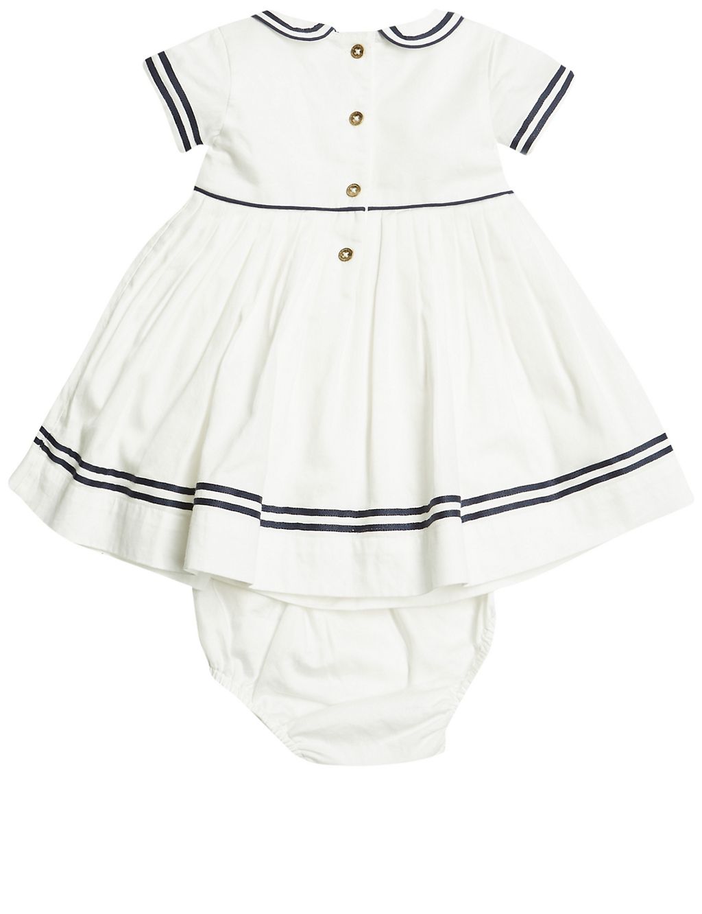 2 Piece Pure Cotton Woven Dress and Knicker 5 of 7