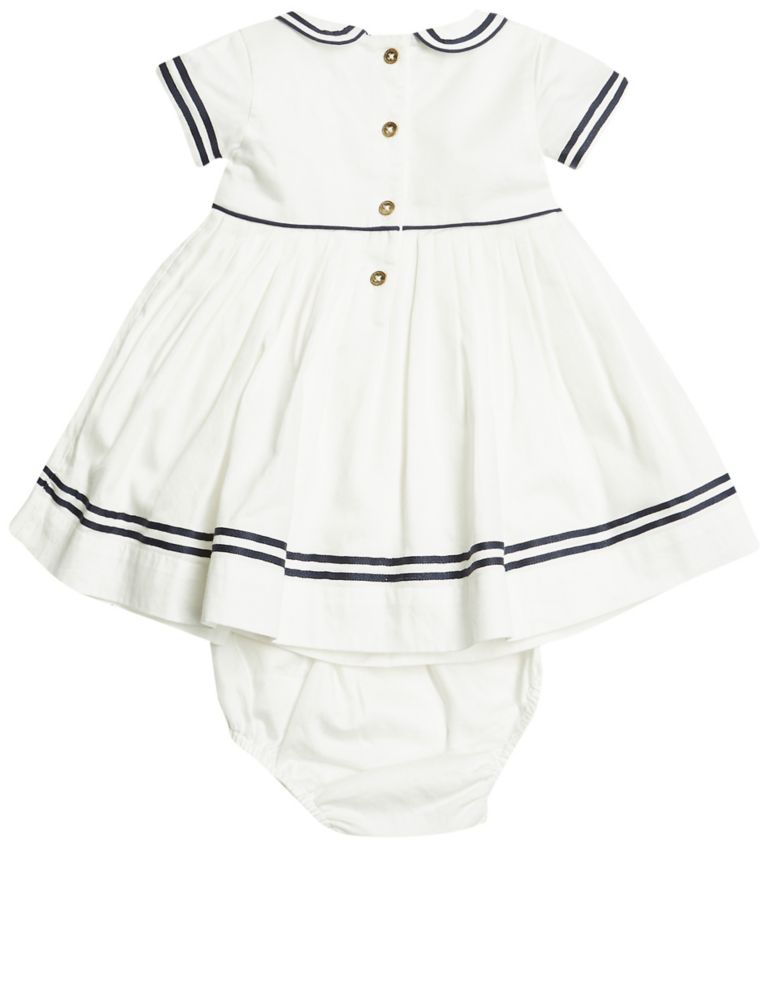 2 Piece Pure Cotton Woven Dress and Knicker 7 of 7