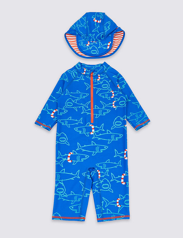 2 Piece Shark Swimsuit Set (3 Months - 7 Years) Image 1 of 2