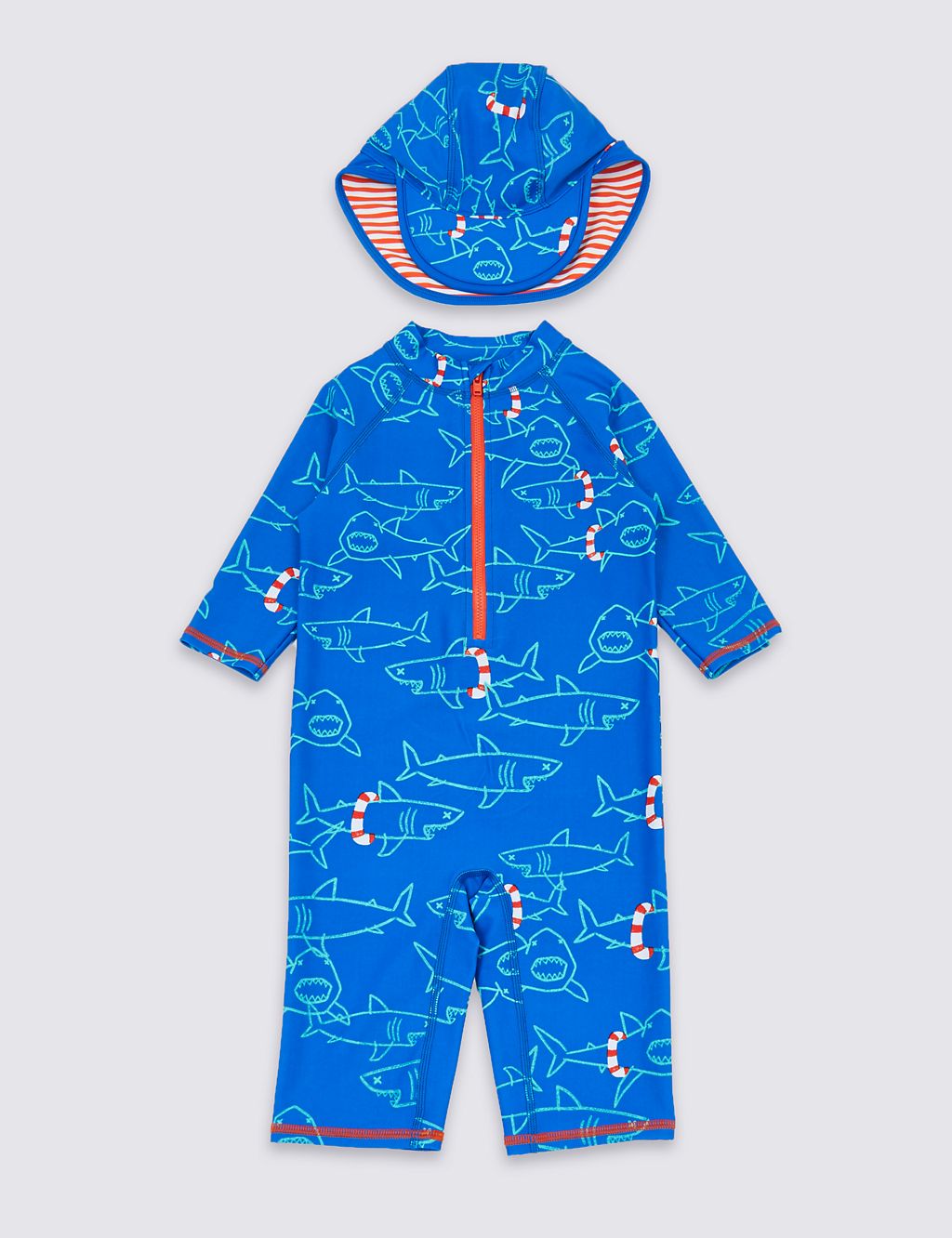 2 Piece Shark Swimsuit Set (3 Months - 7 Years) 3 of 3
