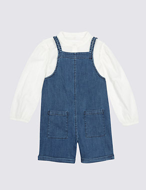 2 Piece Shirt & Dungarees Outfit (3 Months - 5 Years) Image 2 of 3