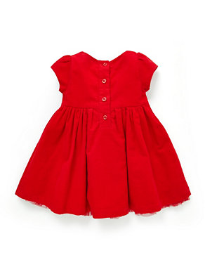 2 Piece Smocked Corduroy Dress & Tights Outfit Image 2 of 3