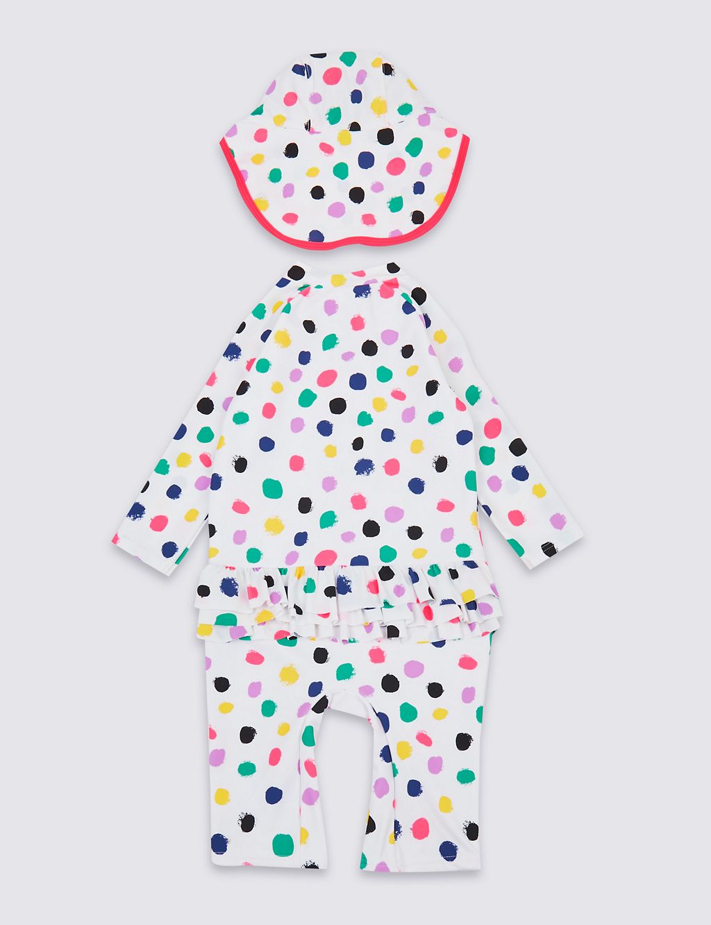 2 Piece Spotted Swimsuit Set (3 Months - 7 Years) 1 of 3