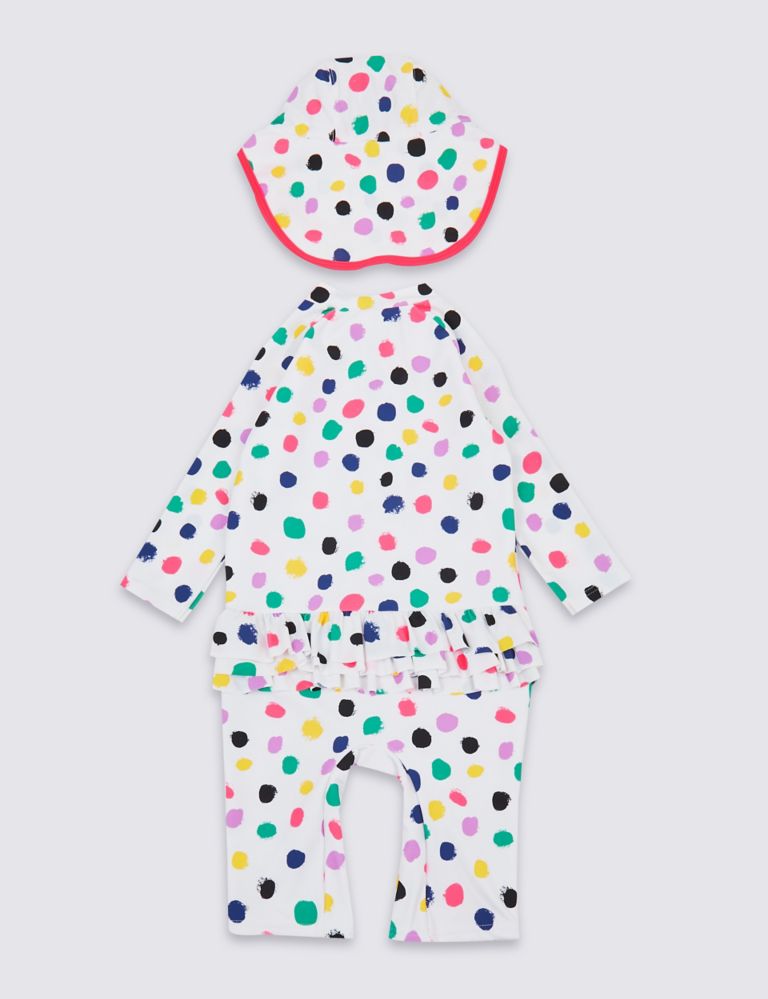 2 Piece Spotted Swimsuit Set (3 Months - 7 Years) 2 of 3