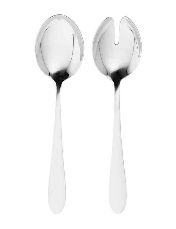 2 Piece Stainless Steel Spoon & Fork Set Image 1 of 1