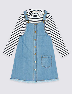 2 Piece Top & Pinny Dress Outfit (3-16 Years) Image 2 of 3