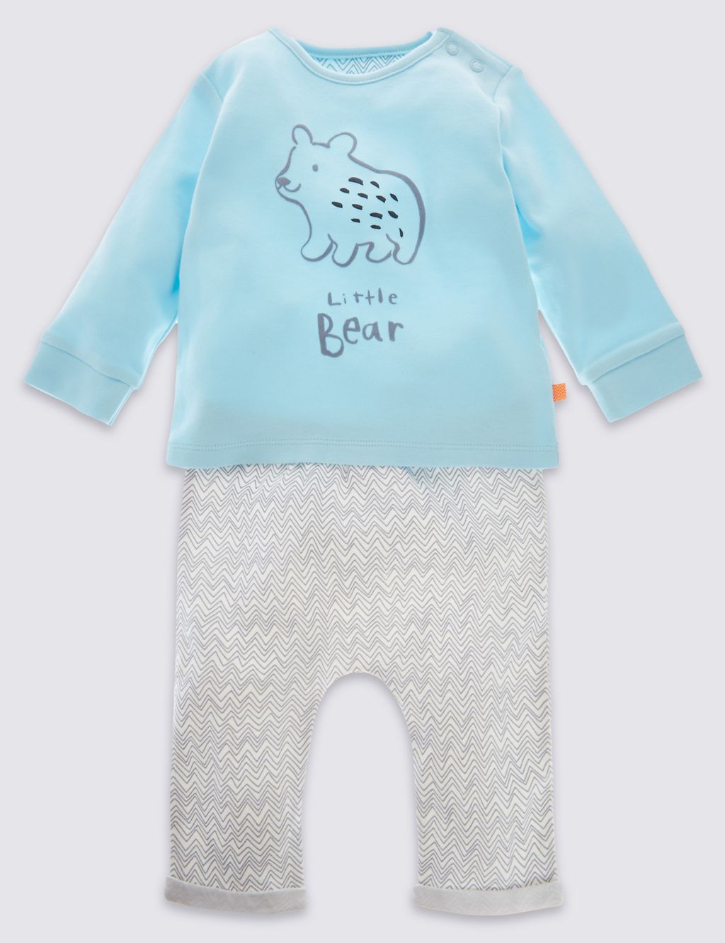 2 Piece Unisex Bear T-Shirt & Joggers Outfit 3 of 5