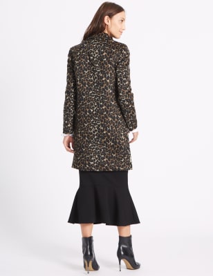 Tesco animal print on sale coat