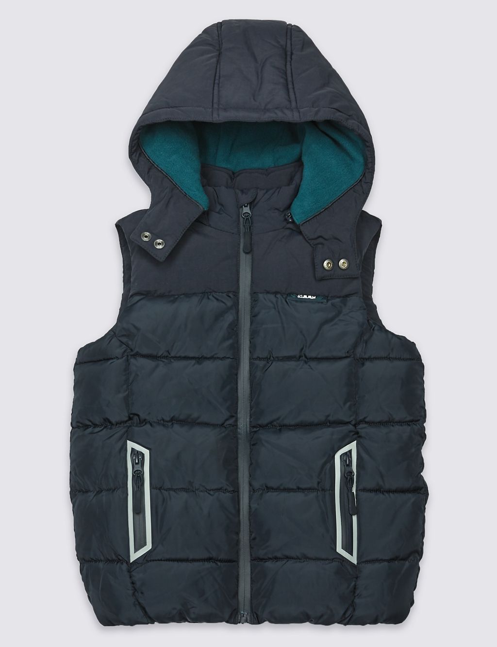 2 Pocket Hooded Gilet with Stormwear™ (3-14 Years) 1 of 6
