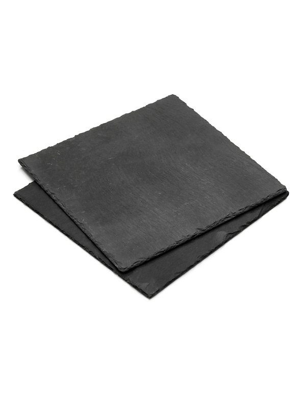 2 Square Slate Placemats Image 1 of 1