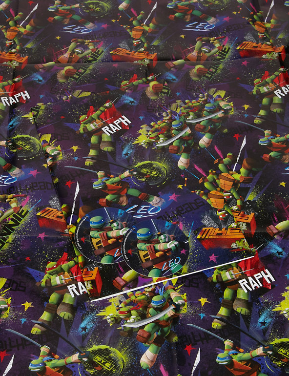 2 Teenage Mutant Ninja Turtles Wrapping Paper Image 1 of 1