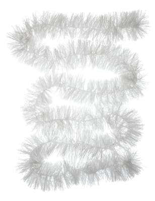 2 x 2m White Christmas Tinsel M&S