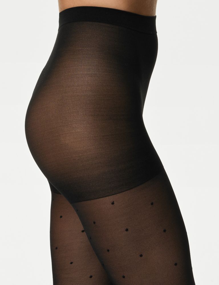 20 Denier Sheer Spot Tights, M&S Collection