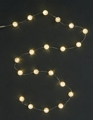 20 Frosted Ball Battery String Lights Image 2 of 7