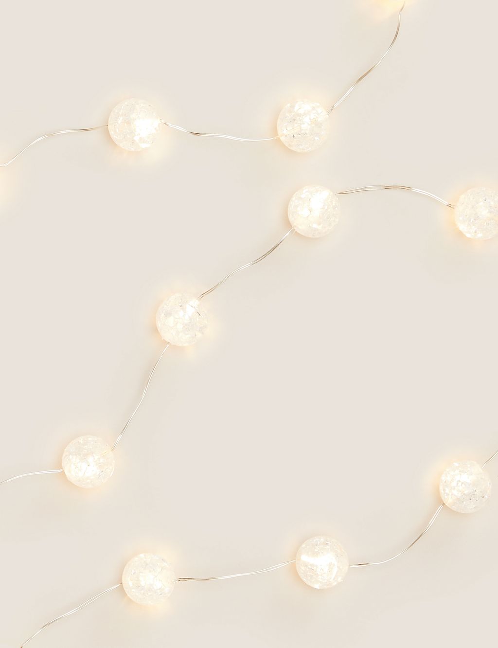 20 Frosted Ball Battery String Lights 2 of 6