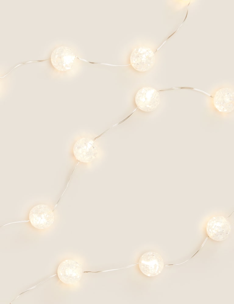 20 Frosted Ball Battery String Lights 3 of 6