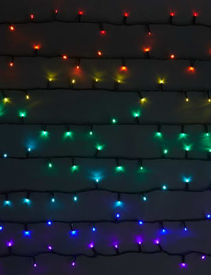 200 Multicoloured Mains String Lights Image 2 of 6