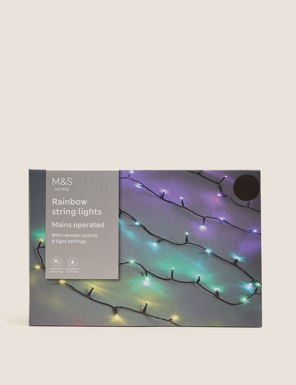 200 Multicoloured Mains String Lights 4 of 6