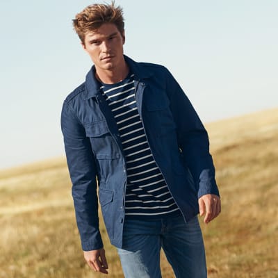 Blue field jacket sale