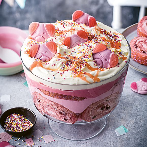 	  Percy Pig trifle