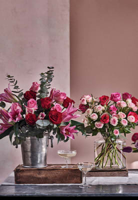 A trio of Valentine’s bouquets