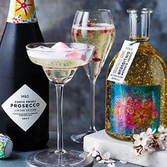 Prosecco and gin cocktails